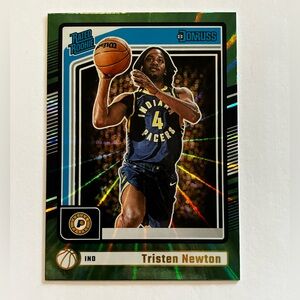 Donruss Tristen Newton NBA Pacers Green Lazer Card 216 2024-25